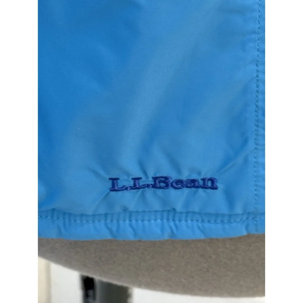 LL BEAN Women's Blue Turquoise LIGHTWEIGHT QUILTED Insulated REVERSIBLE VEST L